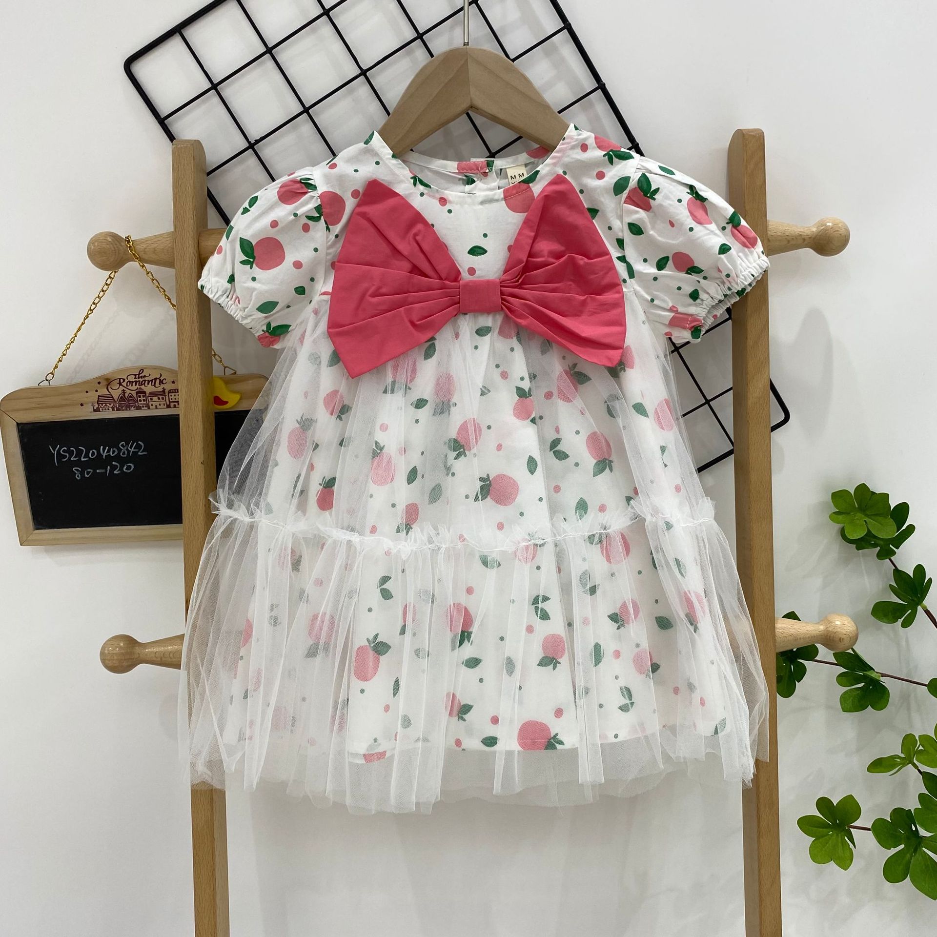 妈妈小尾巴品牌童装夏款印花韩版童裙 女童连衣裙 小童裙子批发