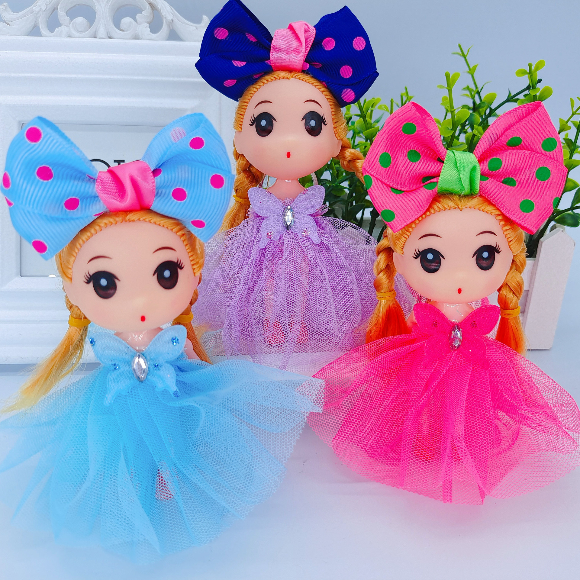 12迷糊公主女孩玩偶玩具葆贝迪娃娃搪胶公仔挂件幼儿园培训班礼物