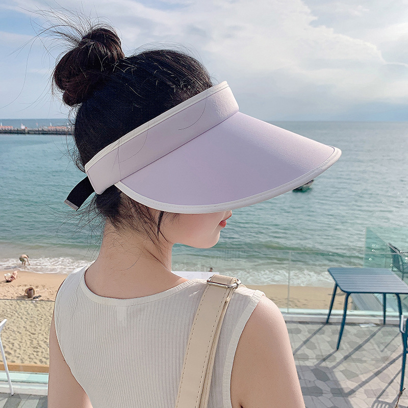 Sun Protection Hat Children's Spring and Summer Outdoor Sun UV Protection Face-Covering and Sun-Shading Air Top Ice Silk Hat