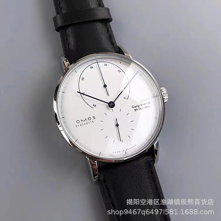 包豪斯男表NOMOS-930机械表超大动能储能显示简约自动机械表