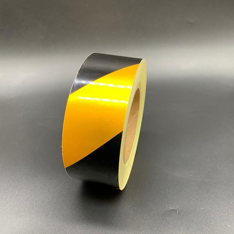 销售反光警示标识胶带 黄黑警示警戒胶带 斑m线警示胶带