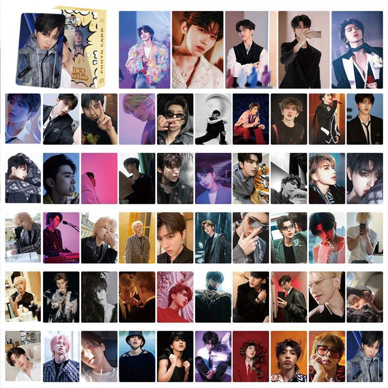 蔡徐坤卡片镭射小卡55张周边同款3寸拍立得写真卡片lomo卡明信片