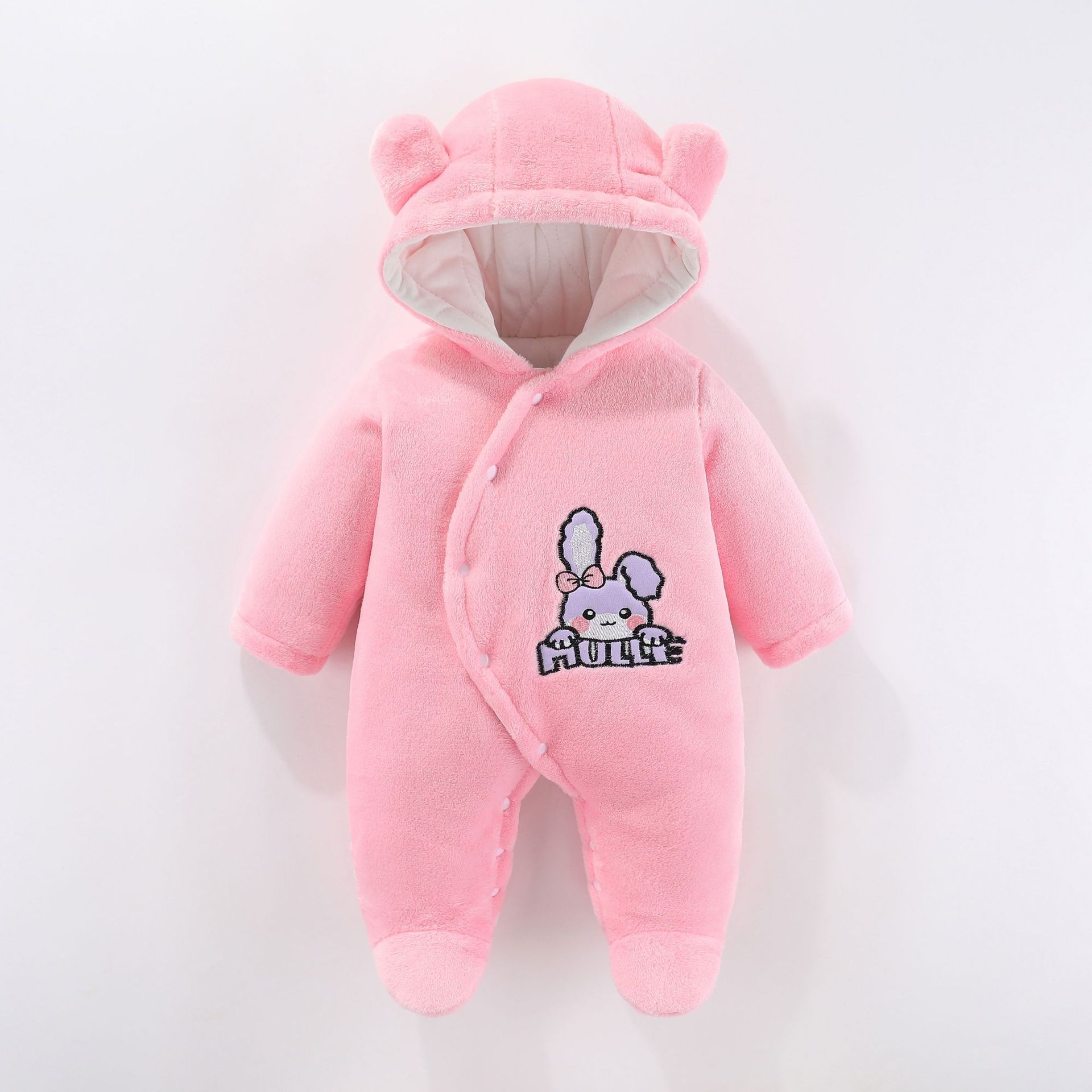 Baby Clothes Autumn and Winter Clothes Baby Jumpsuits Holding Clothes One Year Old Going out Winter Clothes Super Cute Internet Celebrity Thickened Crawling Suit