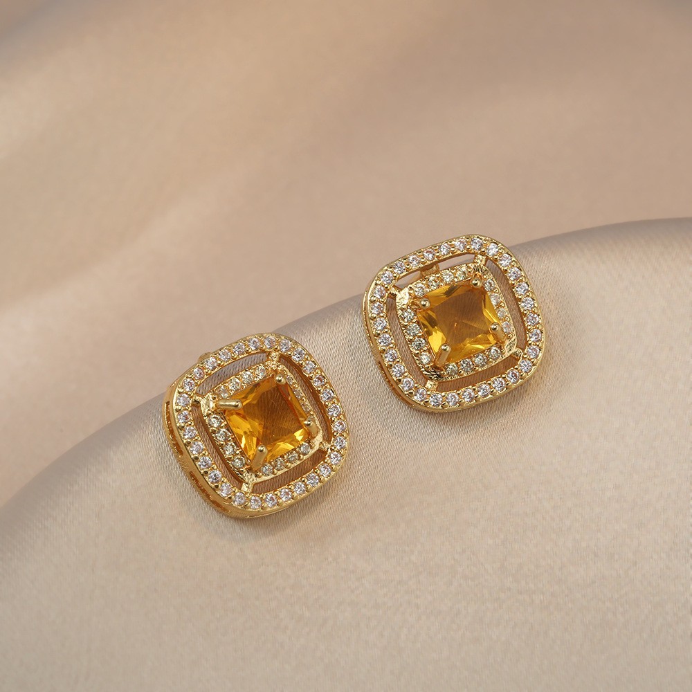 亚马逊天然猫眼石项链女款小众招财镀金锁骨链葫芦微镶锆石吊坠