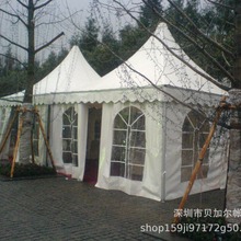 帐篷供应 户外欧式尖顶篷 促销车展展会婚礼帐篷 锥形顶帐蓬房