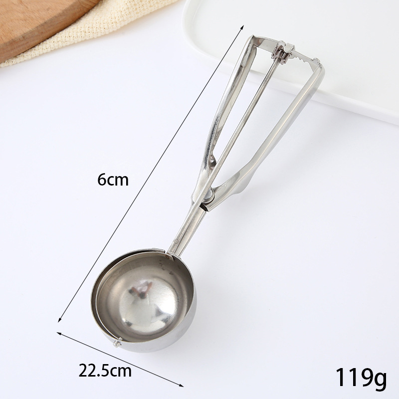 Simple Lightweight Ice-Cream Spoon Creative Stainless Steel Practical Multifunctional Spoon Modern Fashion Household
