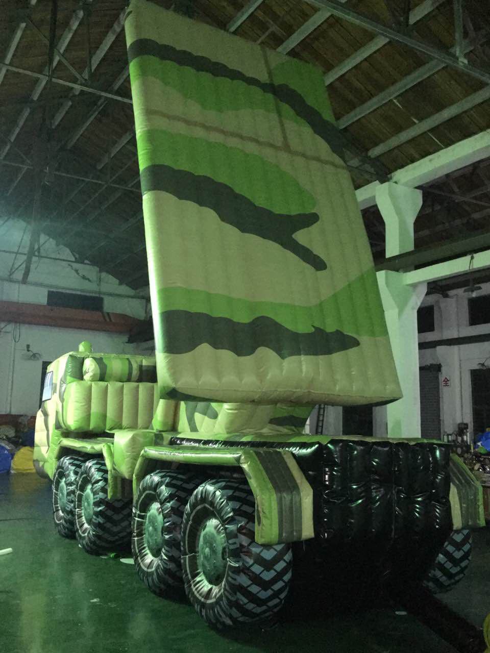 军事部dui演习坦克仿真模型伪装假目标气模定购充气式帐篷可批发