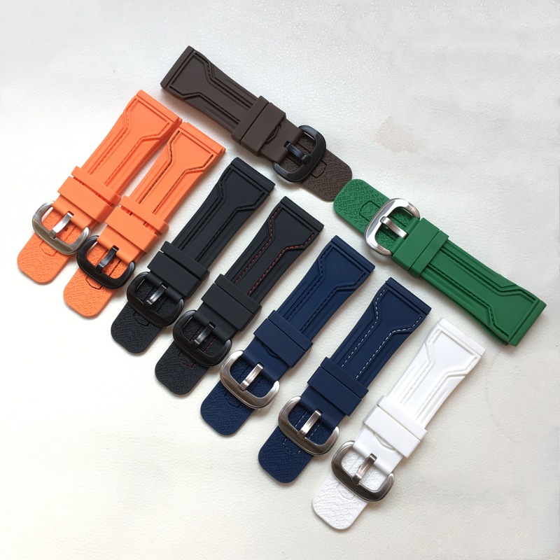 硅胶手表带适配七个星期五表带 7sevenfriday 防水防汗橡胶 28mm