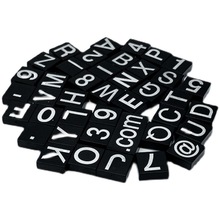 国产MOC小颗粒积木 数字符号 字母文字 1*1光板印刷件配件散件