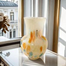 现代创意玻璃花瓶样板房客厅家居摆件琉璃工艺品