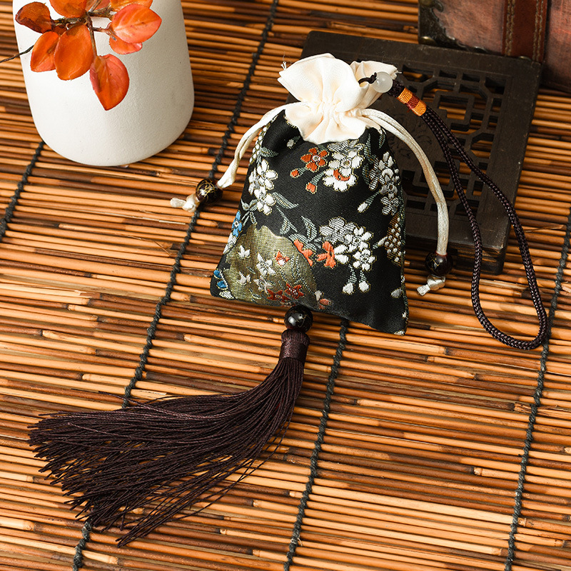 Dragon Boat Festival Sachet Sachet Car Embroidery Tassel Small Blessing Fruit Ancient Royal Court Silk Pouch Blessing Lucky Bag Perfume Bag Bag