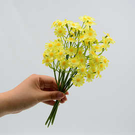 仿真花新款洋甘菊手扎花把束 ins小雏菊假花客厅装饰花束摄影道具