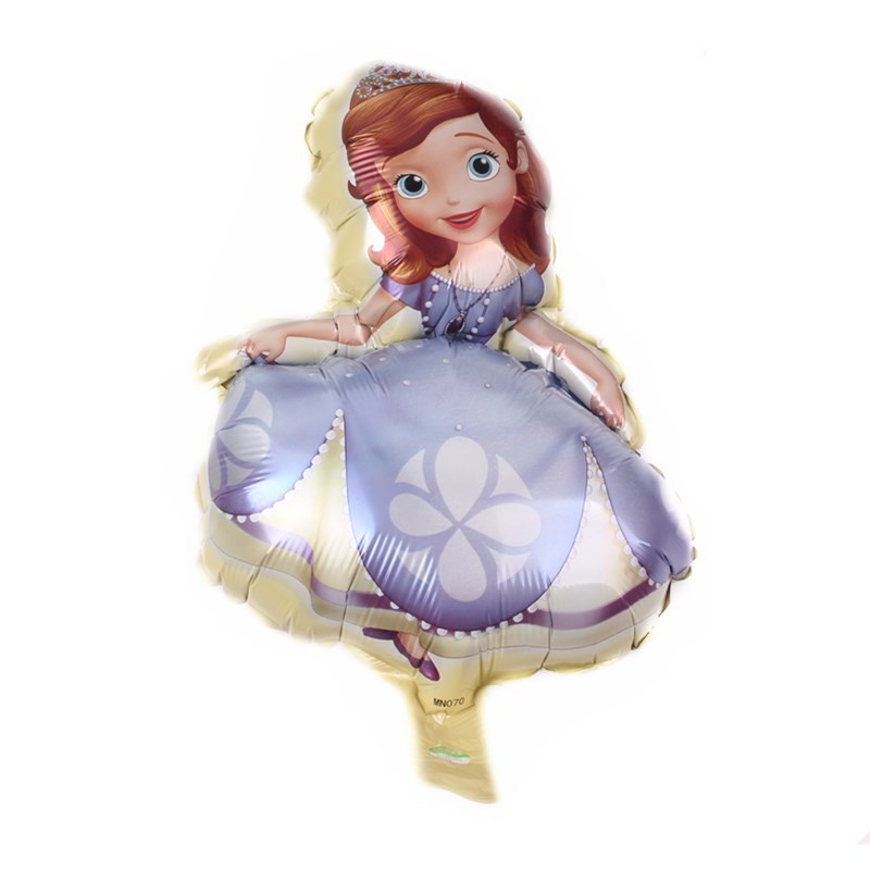 New Mini Ice Princess Three-Dimensional Aisha Aluminum Balloon Baby Birthday Party Arrangement Aluminum Foil Balloon