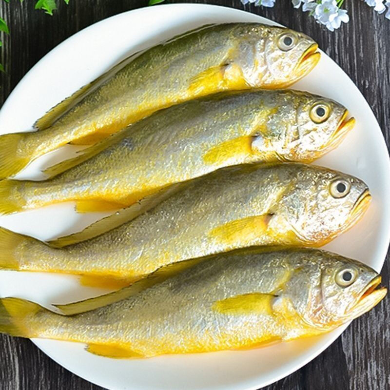 去头小黄花鱼新鲜速冻小黄鱼纯野生海鱼海鲜水产整箱批发25%冰衣