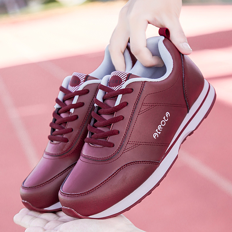 老足力老人鞋春季正品皮面防水妈妈秋天防滑冬季中老年爸爸健步鞋