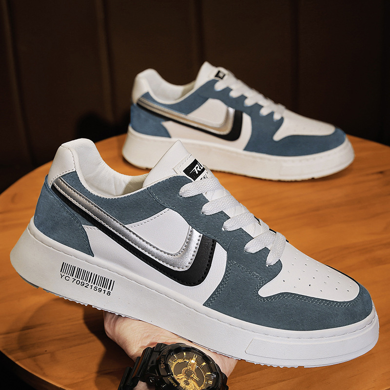 男鞋2021春季新款男士aj低帮板鞋空军一号运动鞋学生时尚休闲鞋子