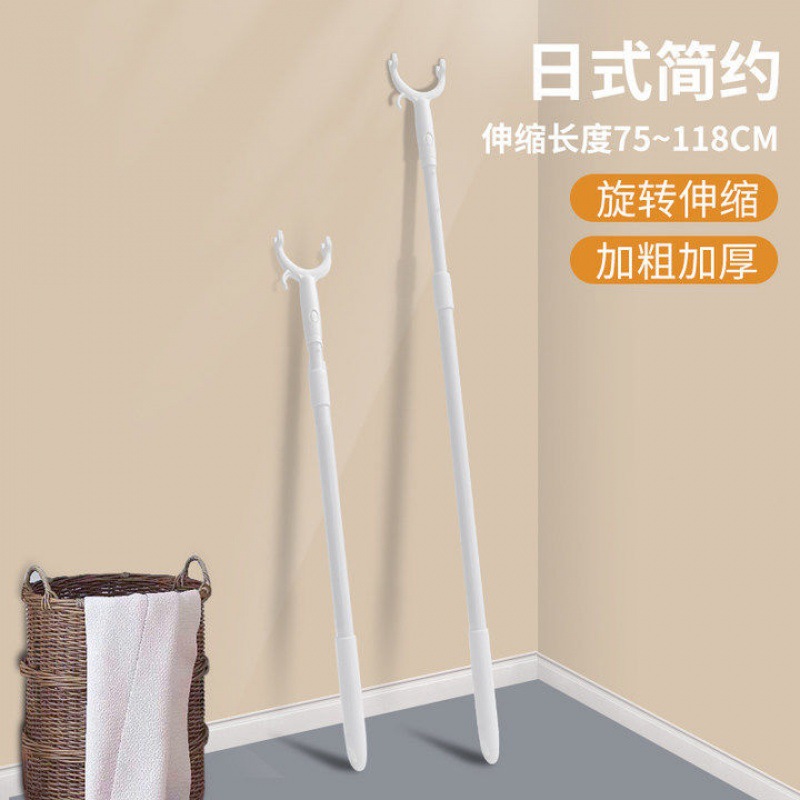 衣杆撑家用宿舍阳台伸缩晾衣杆衣架取挑晒衣加长叉厂家跨境独立站