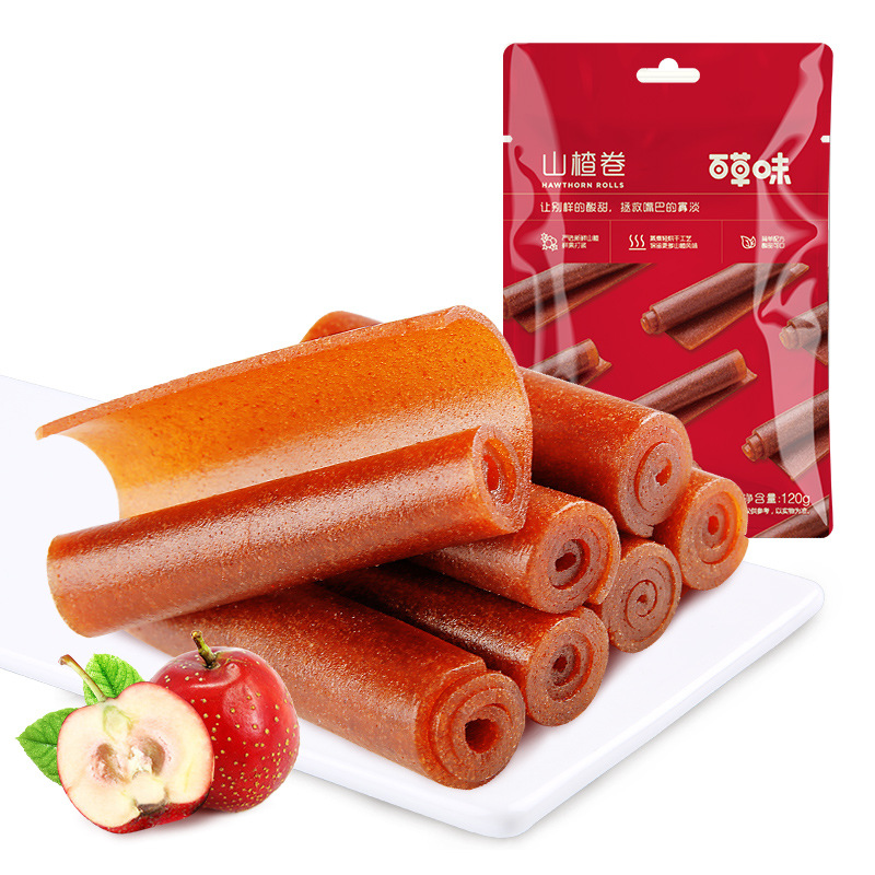 特价福利【百草味】山楂卷 120g(新红版)清仓介意勿