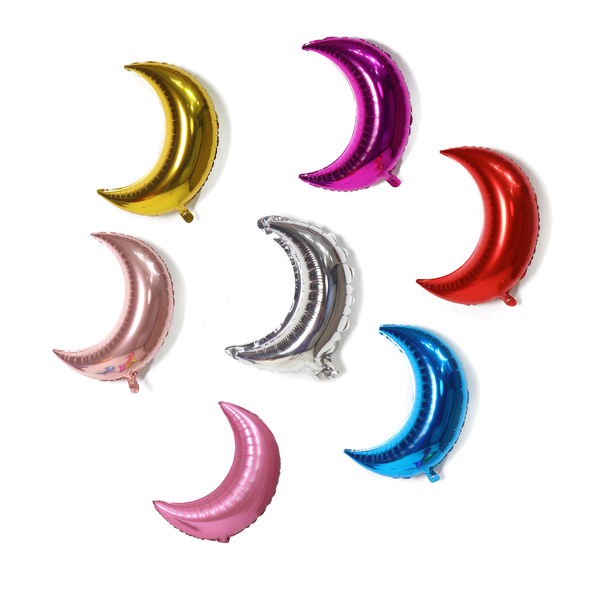 28寸新款瘦版月亮形状铝膜气球 生日派对婚庆婚房布置装饰气球