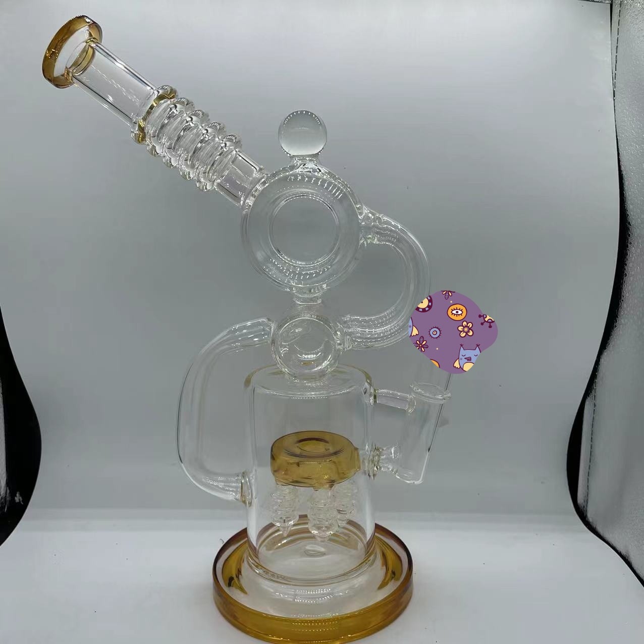 回水系列高硼硅玻璃制品水烟枪