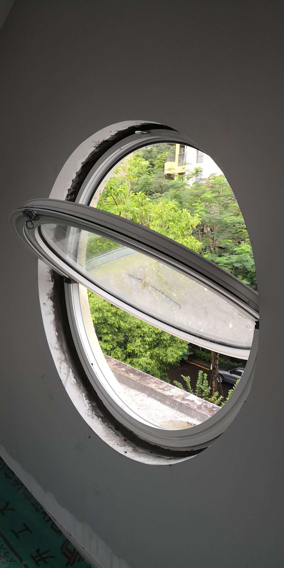 铝合金中悬圆形窗户 保暖窗 铝合金开窗 异形固定窗户 封阳台窗