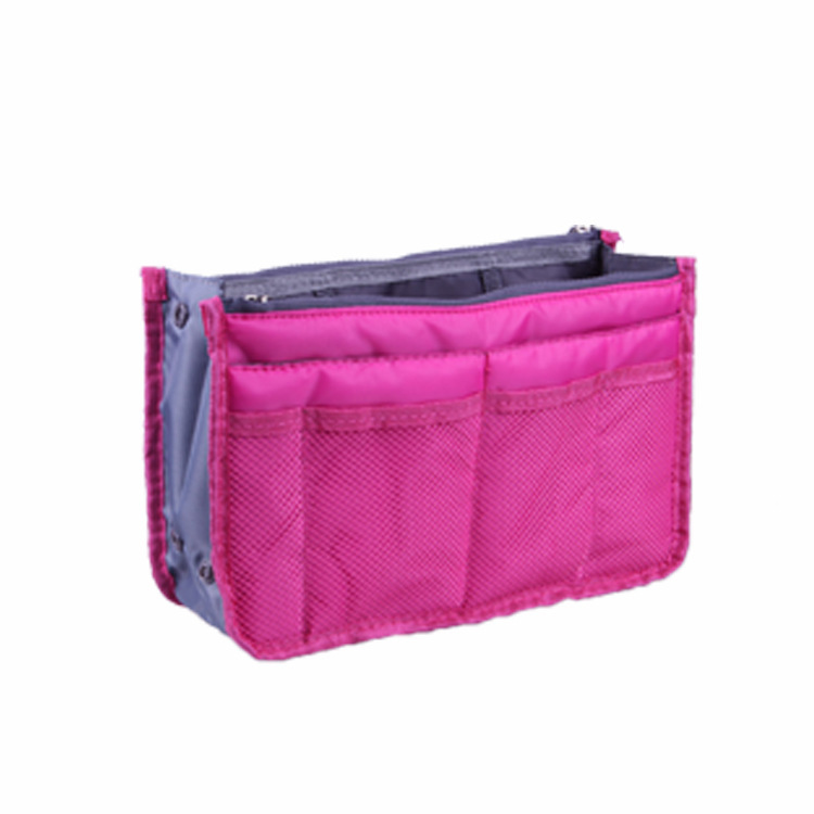 Portable Double Zipper Cosmetic Bag