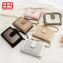 新款跨境潮流purse短夹多卡位多功能时尚韩版短款两折女士钱包