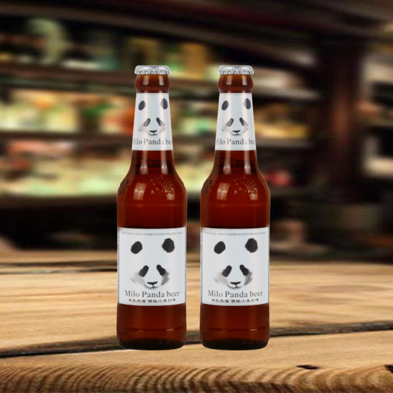 咪乐熊猫 精酿啤酒 小麦白啤小瓶装275毫升24瓶整箱批发酒吧夜场