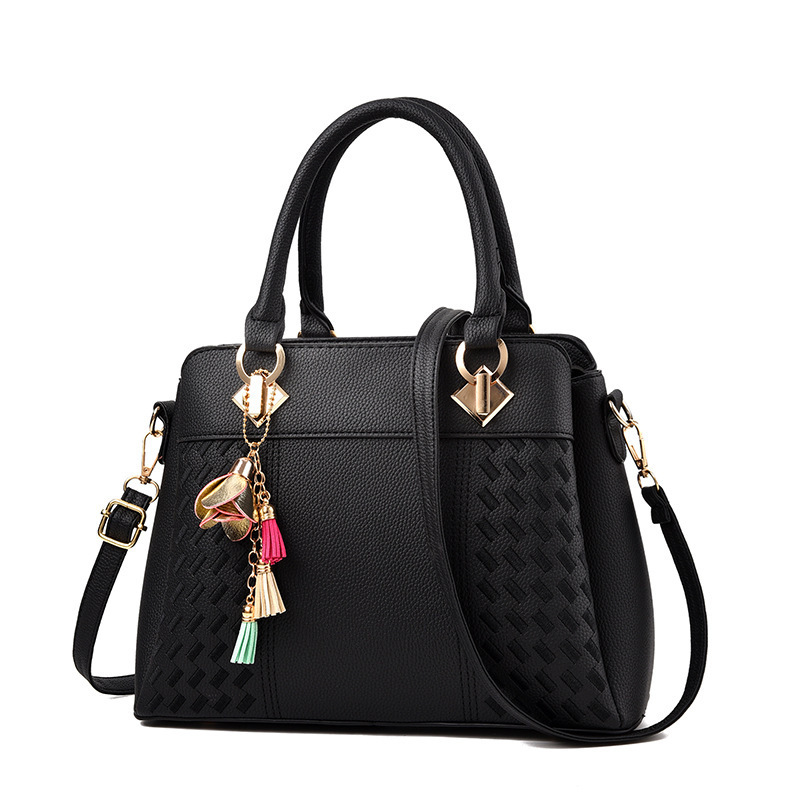 外贸女包2020冬季新款大气女士绣线手提包大容量单肩挎包一件代发