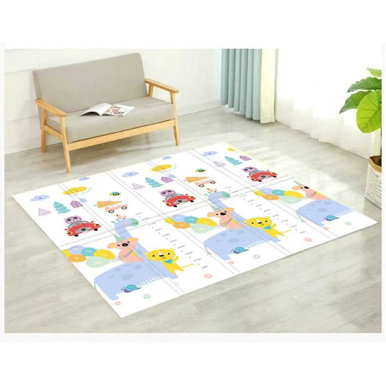 Processing Customized Cartoon Floor Mat Full-Shop Baby Double-Sided Crawling Blanket Thickened Foam Children's Early Education Folding Climbing Pad