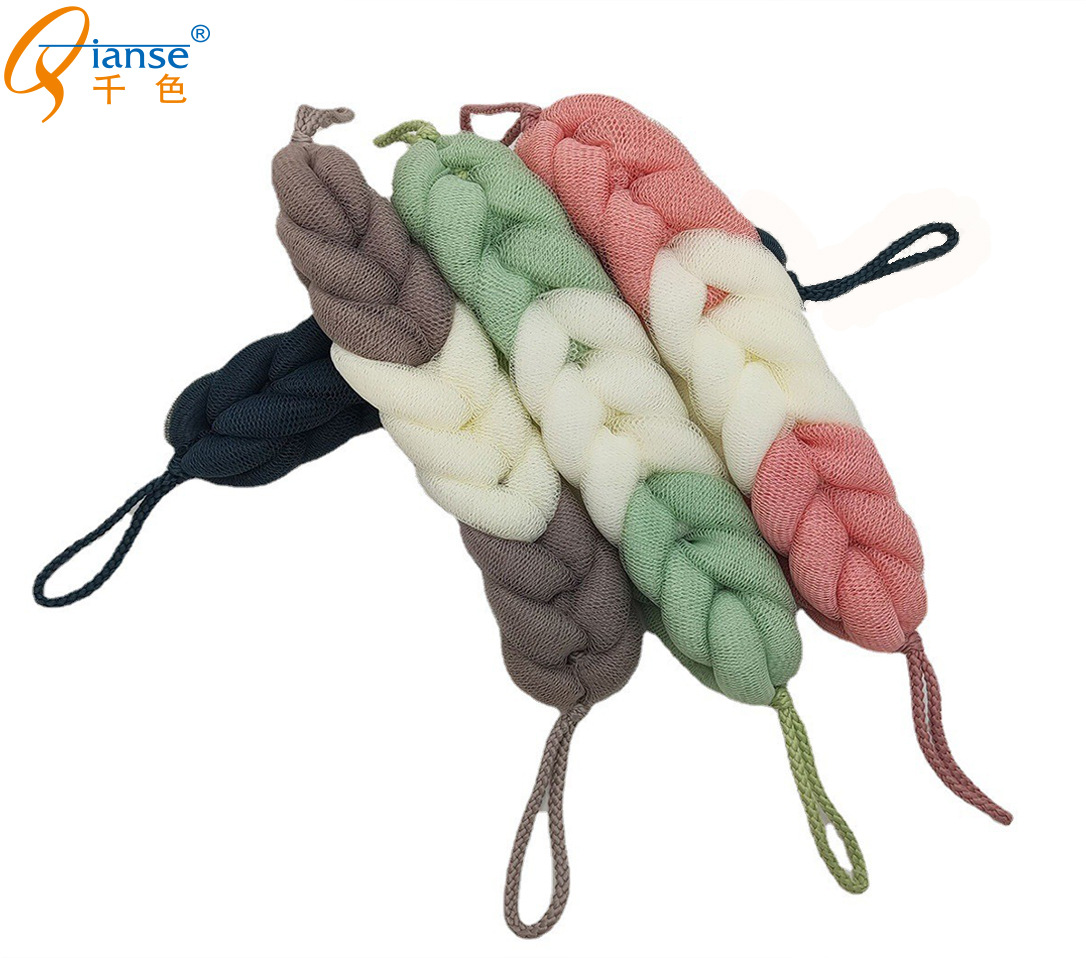 北欧 男士纯色搓澡沐浴条 拉背条浴花条 搓背搓泥神器 搓澡巾批发