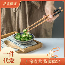 1Z5X日系便携式盒装木质勺子筷子三件套天然环保雕刻餐具筷勺套装