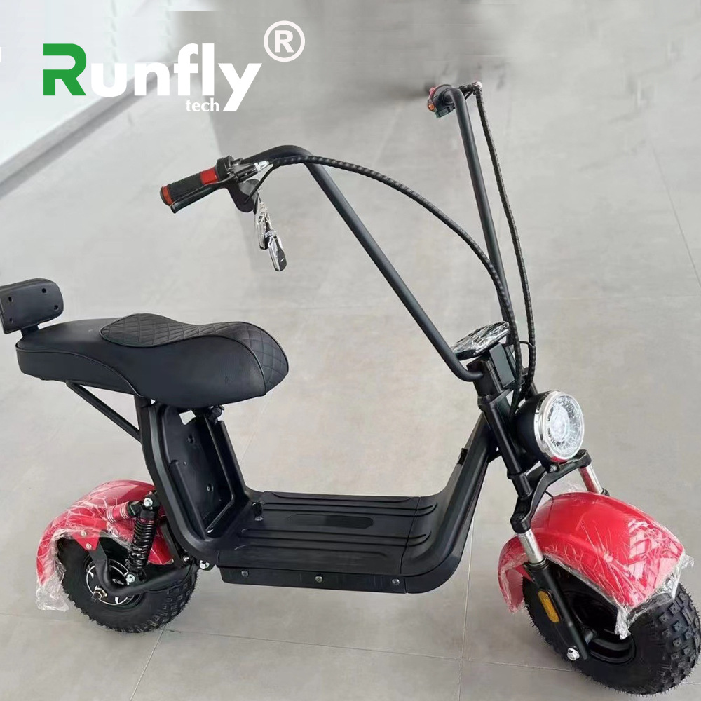 跨境厂家宽胎迷你电瓶车代步车小型哈雷车电动车citycoco el bike