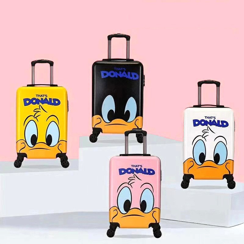 20寸卡通儿童拉杆箱大黄鸭图案登机箱厂家批发礼品拉杆箱印刷logo