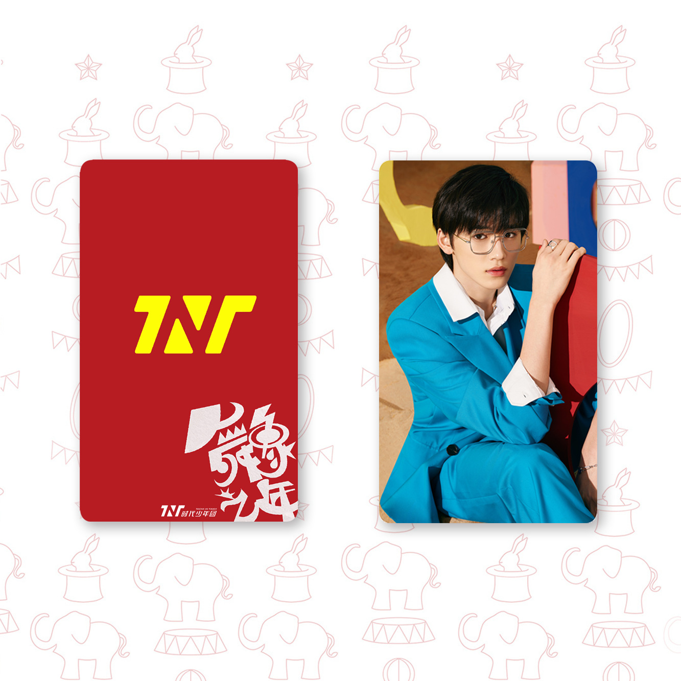 tnt时代少年团周边pvc珠光小卡马嘉祺丁程鑫舞象之年同款收藏卡片