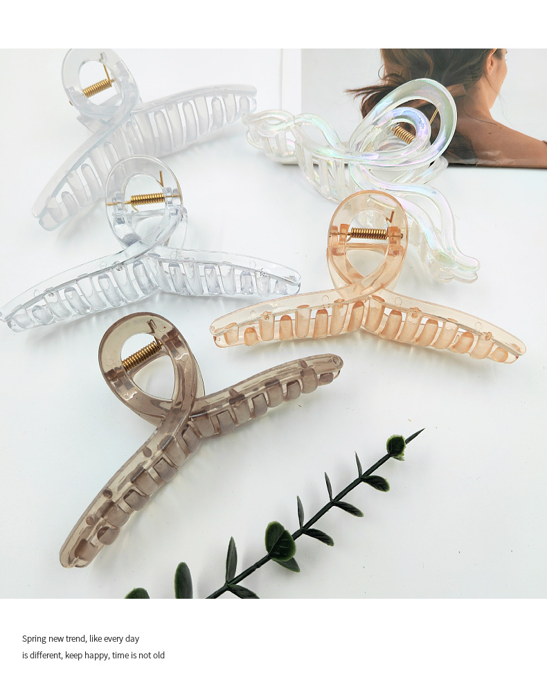 Shark grab-feel hairpin summer new back head updo headwear Internet celebrity bai 掿 pic 5