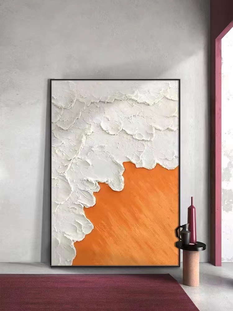 艺术挂画 抽象立体画 客厅玄关厚肌理油画 装饰画现代简约