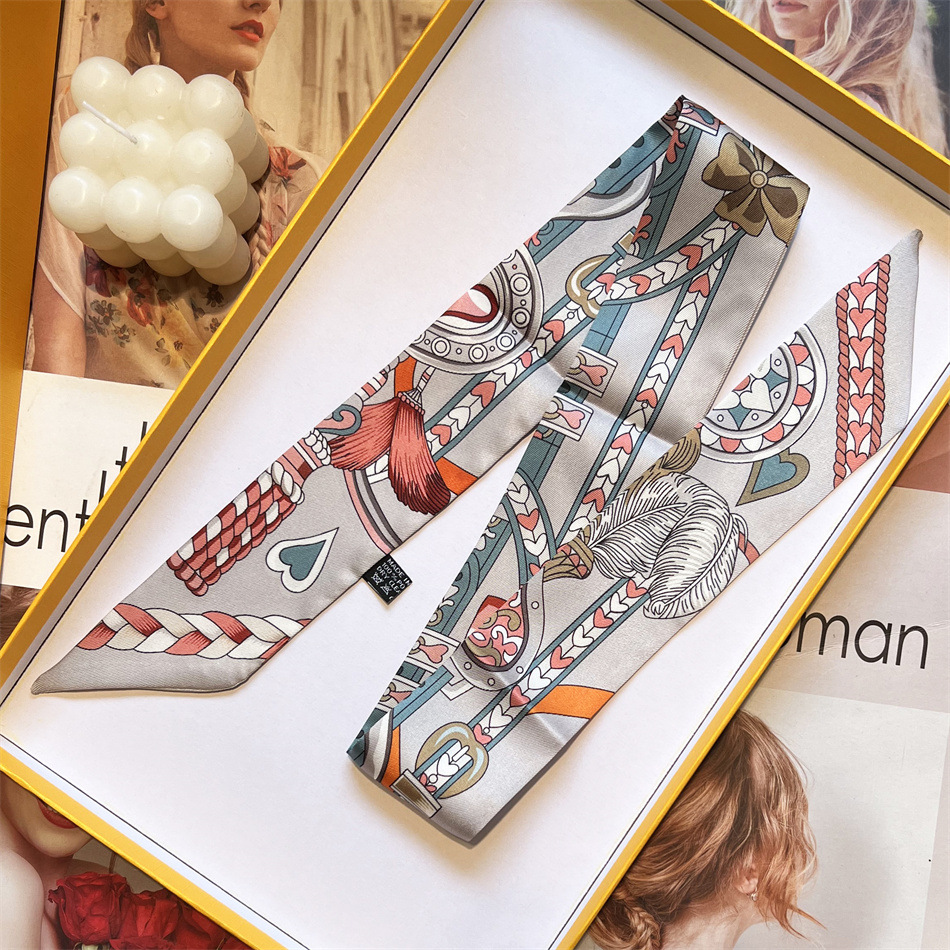 抖音密文一件代发绑包丝巾缠包包手柄手提包装饰长条丝带双面女士