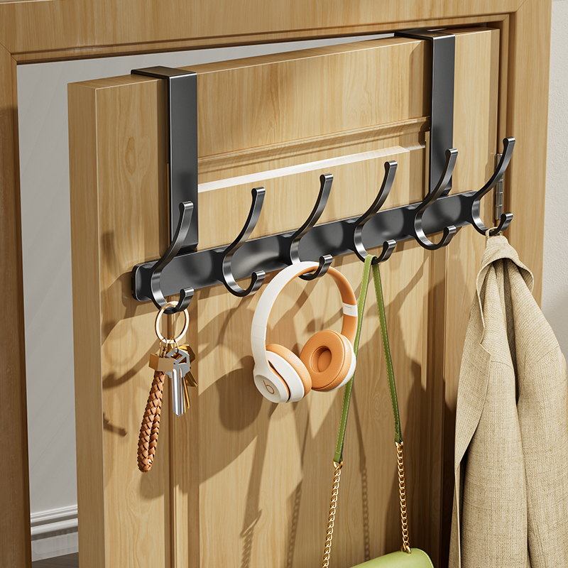门后挂钩挂衣架免打孔门挂钩卧室门收纳壁挂门背式不伤门高门挂昭