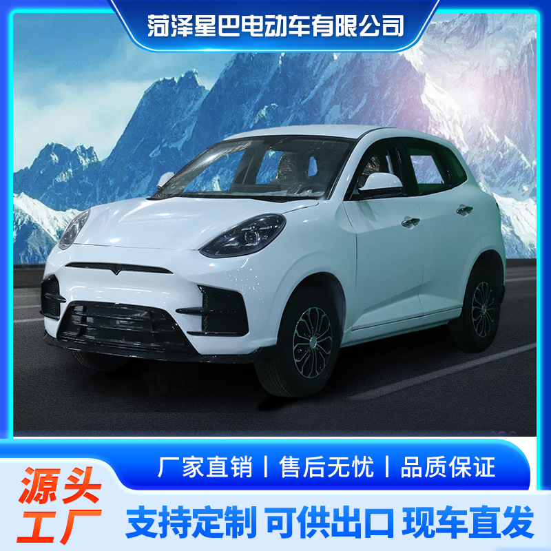 四轮电动车家用成人新款低速代步车新能源女士电两用电动4轮车