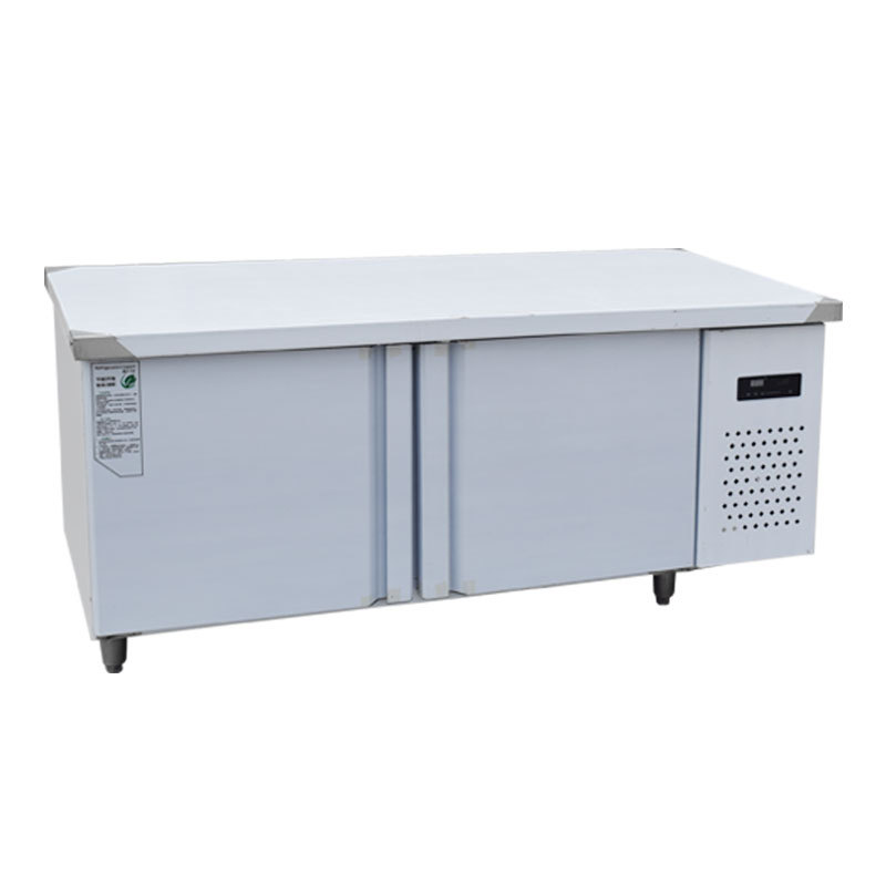 商用保鲜工作台 厨房卧式操作台冷冻冰柜双温平面柜 冷藏工作台