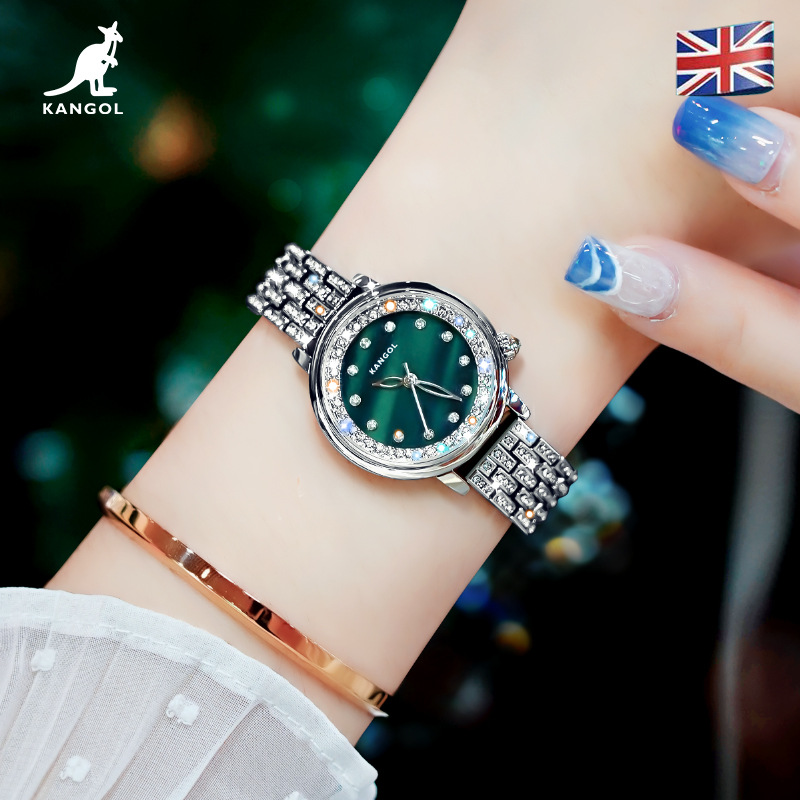 英国品牌坎戈尔袋鼠kangol全自动石英表女士手表学生防水-k680