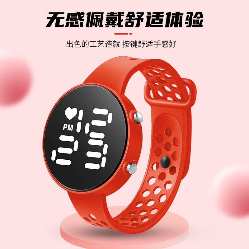 Cross-Border Foreign Trade Led Watch Fashion Sports Watch Watrproof Watch Led Electronic Watch Male and Female Students Electronic Watch