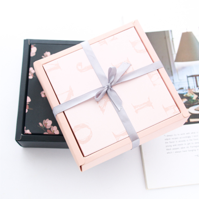 御奇 韩式印花包装盒 大尺寸手工皂diy制作礼品包装装饰简约纸盒
