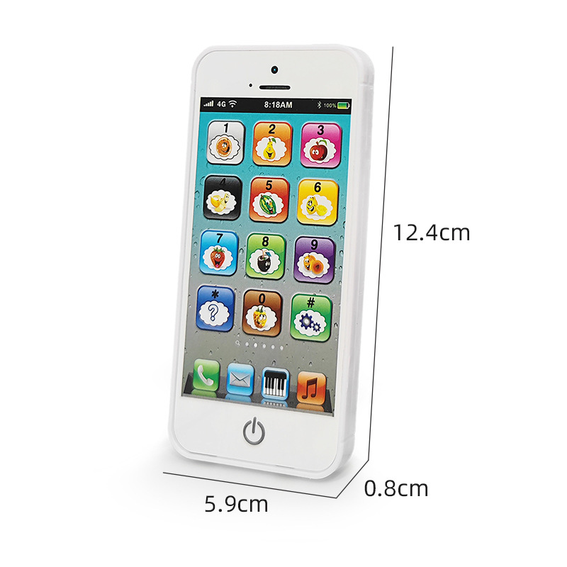 Cross-Border Popular Children's English Toys Mobile Phone Charging Simulation Phone Phone English Early Education Learning Machine with Usb