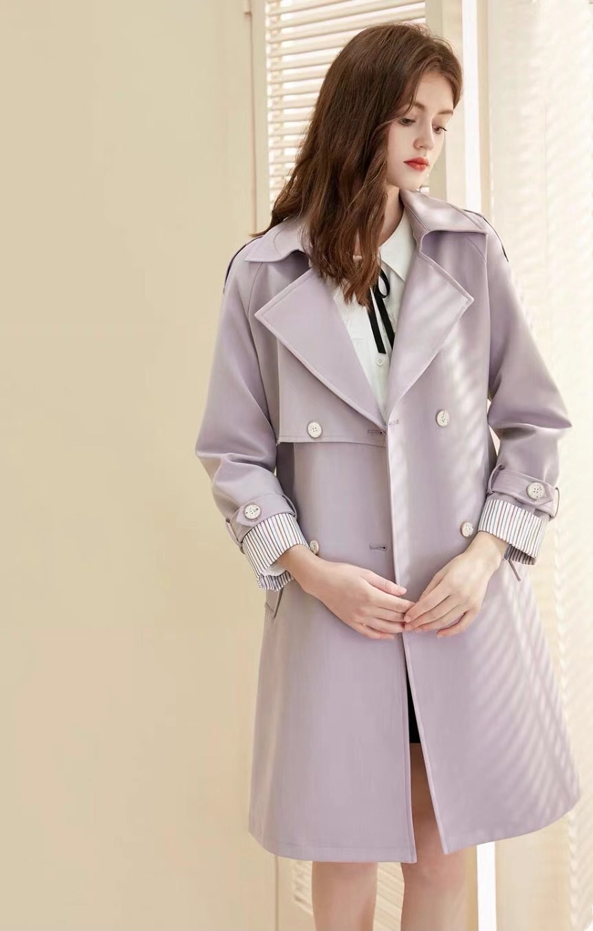 mili设计师风衣外套高端品牌女装折扣批发深圳南油女装西装尾货