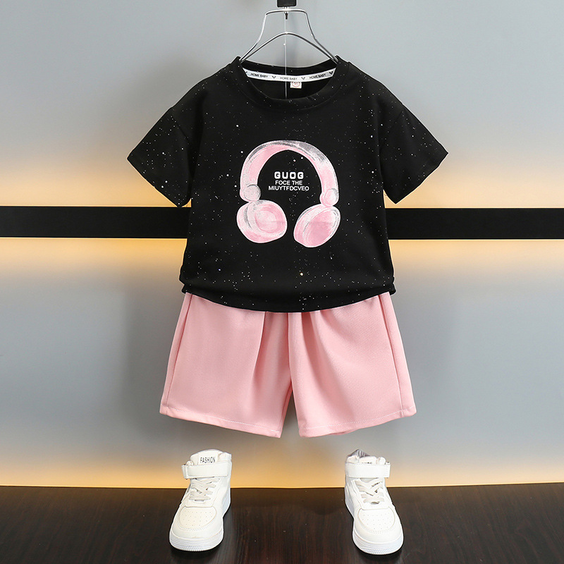 套装2024新款儿童夏装韩版短袖洋气男宝宝夏款时髦小童装-阿里巴巴