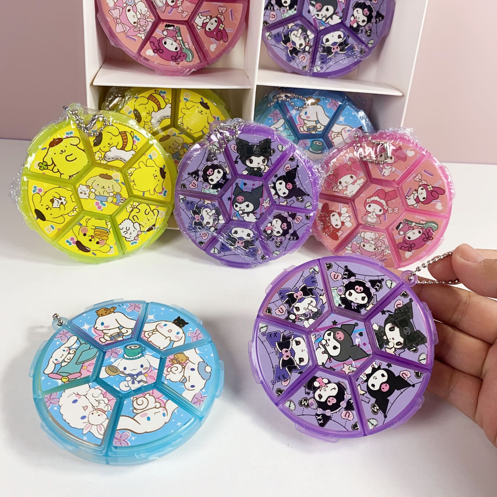 Cross-Border Sanrio Mini Storage Box New Eraser Creative Children's Surprise Gift Eraser Office Supplies Wholesale