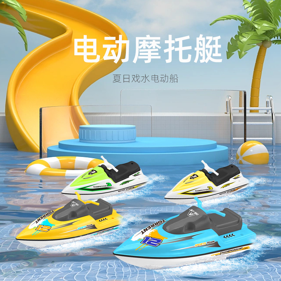 跨境高速电动水上摩托艇快艇电动船仿真模型船玩具摆摊-阿里巴巴