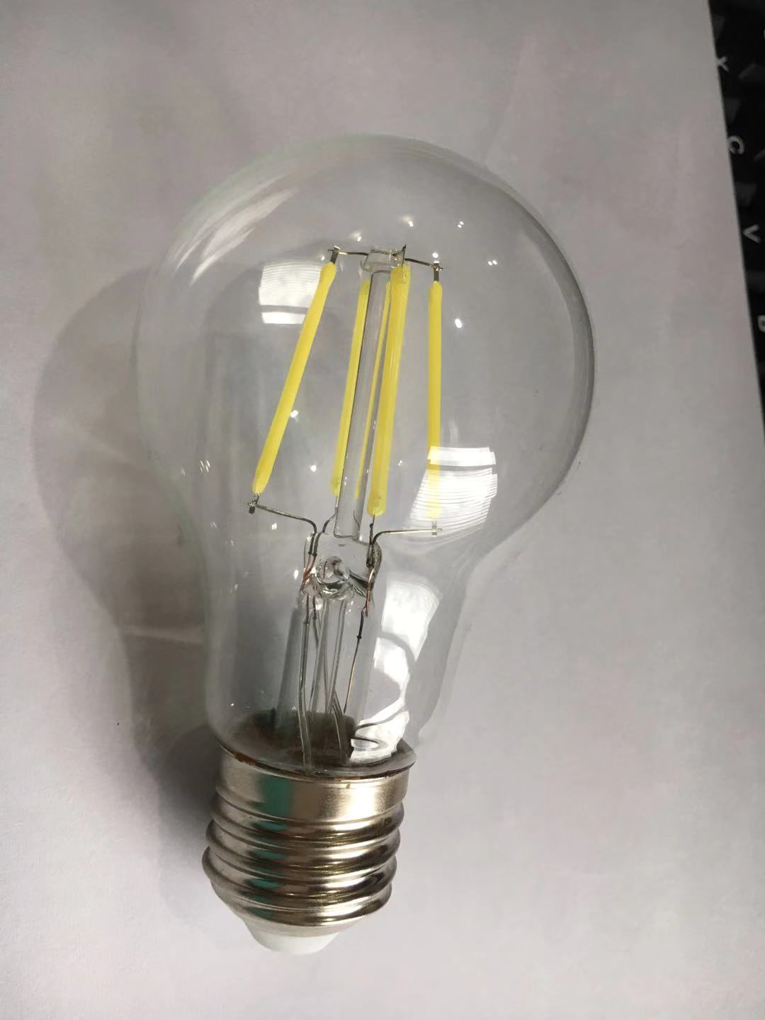 a60复古球泡e27爱迪生灯泡led灯丝灯3000k6000k玻璃灯泡 110v120v